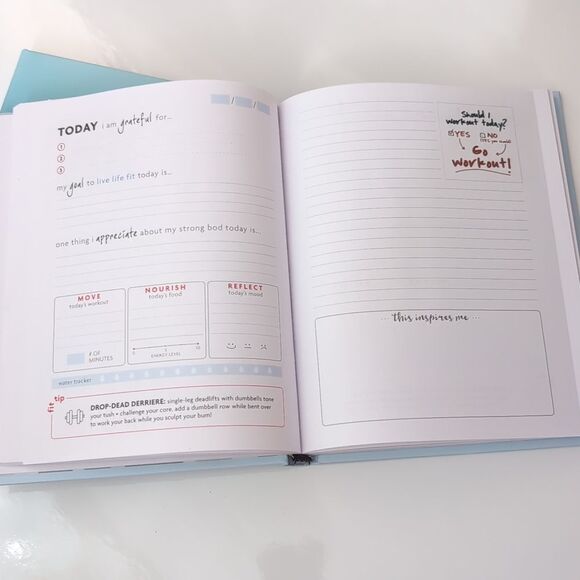 Blue Motivational Journals Fitness Self Reflection Set Of 2 - Picture 4 of 7